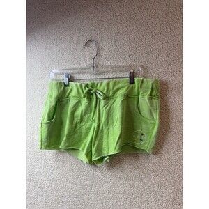 Maui and Sons Neon Green French Terry Shorts Girls Size L Comfy NWT
